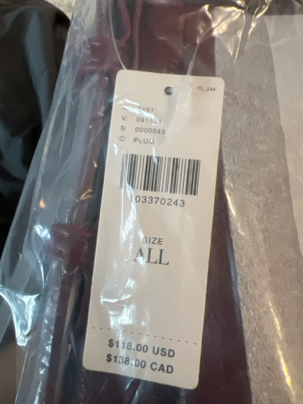 Anthropologie Plum Leather Hobo Shoulder Bag - Picture 5 of 6